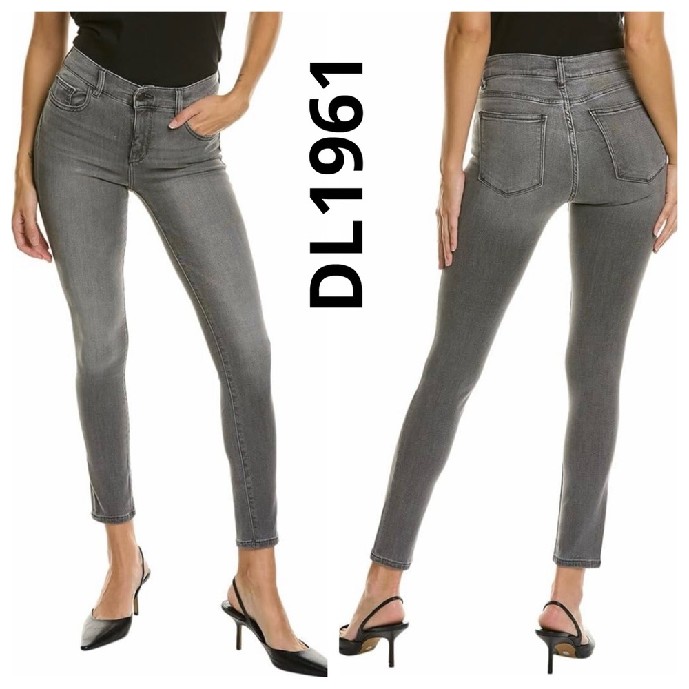 DL1961 Margaux Ankle Skinny Jeans Grey 25